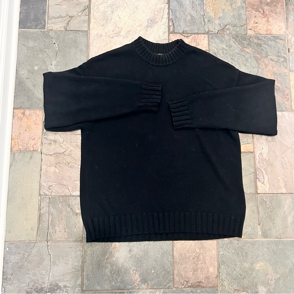 Donni cashmere cotton crewneck sweater. Size M